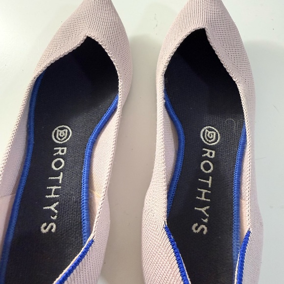 Rothy's Soft Pink and Blue Women's Flats - Picture 8 of 10